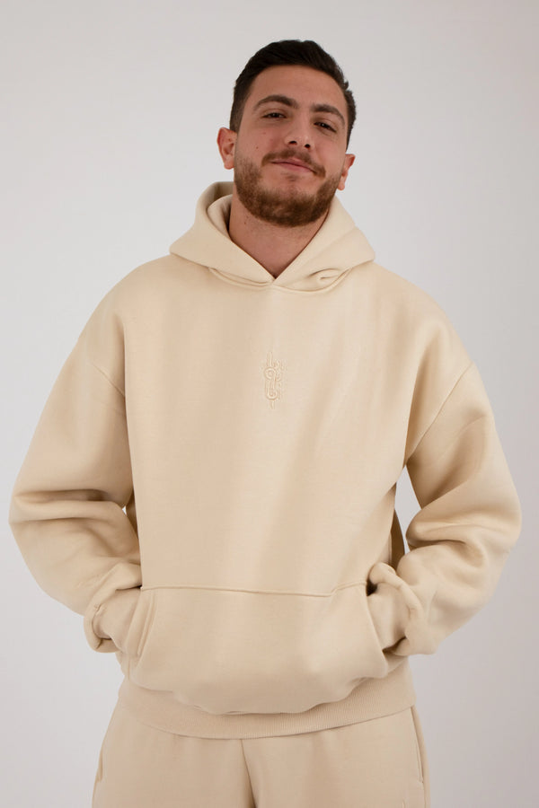 Beige Hoodie (Unisex) - Yabooya