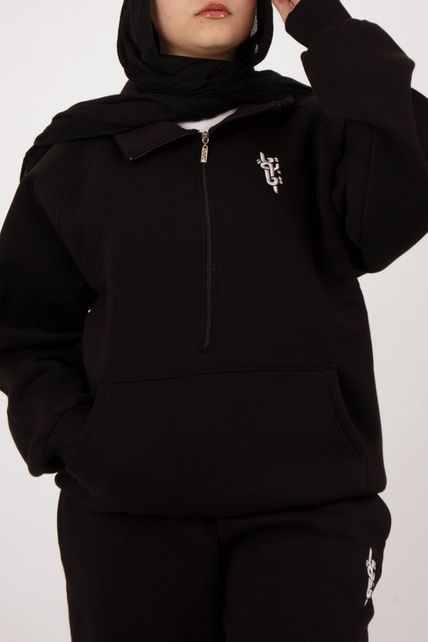 Black Long Zipper (Women’s) - Yabooya