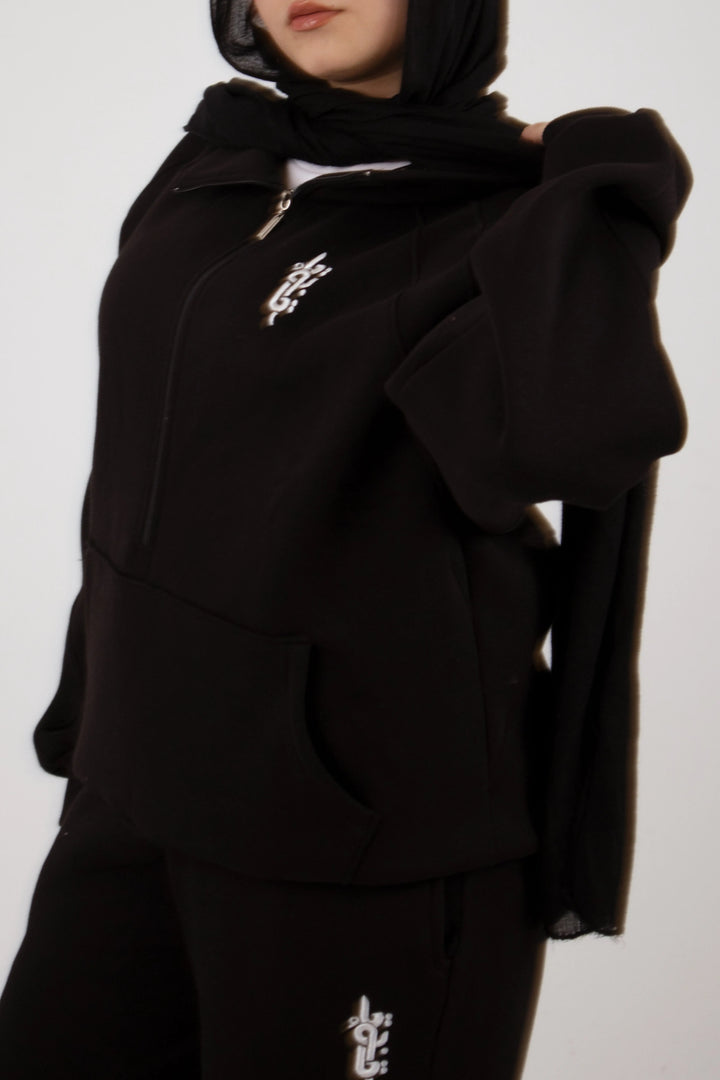 Black Long Zipper (Women’s) - Yabooya