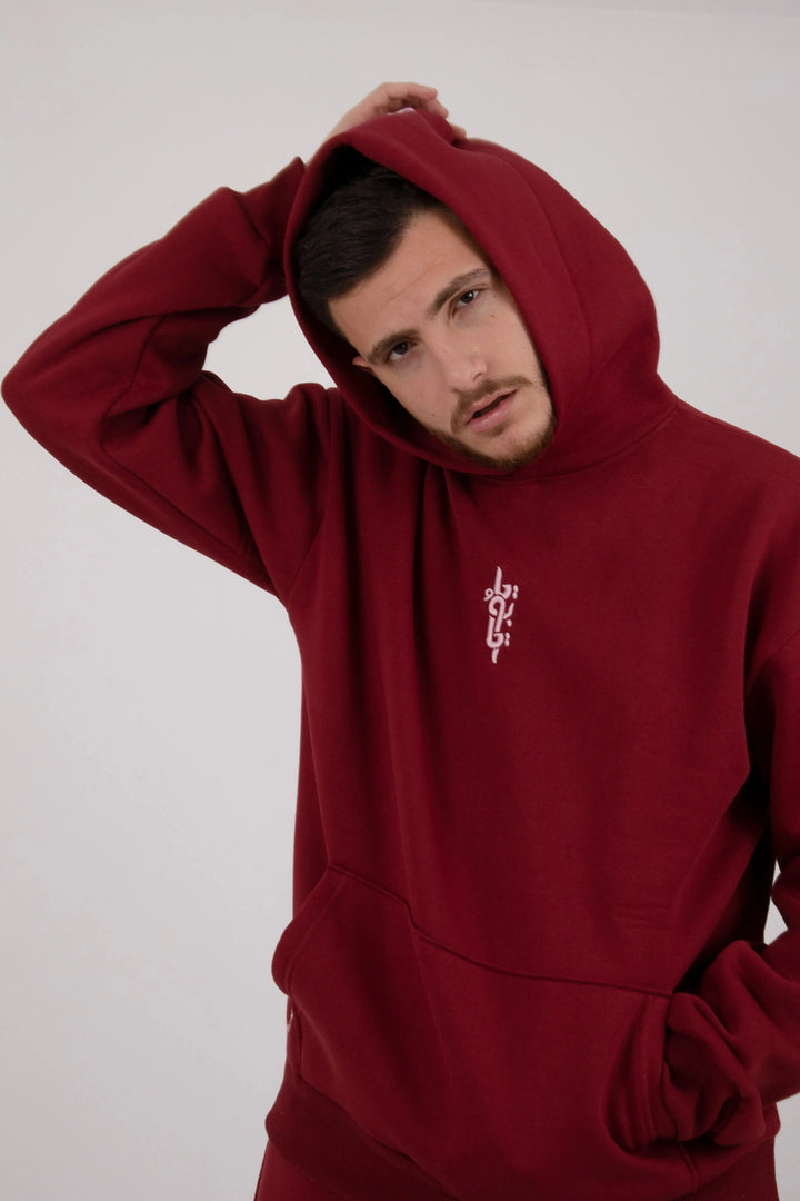 Burgundy Hoodie Suit (Unisex) - Yabooya