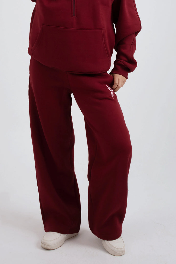 Burgundy Long Zipper suit (Women’s) - Yabooya