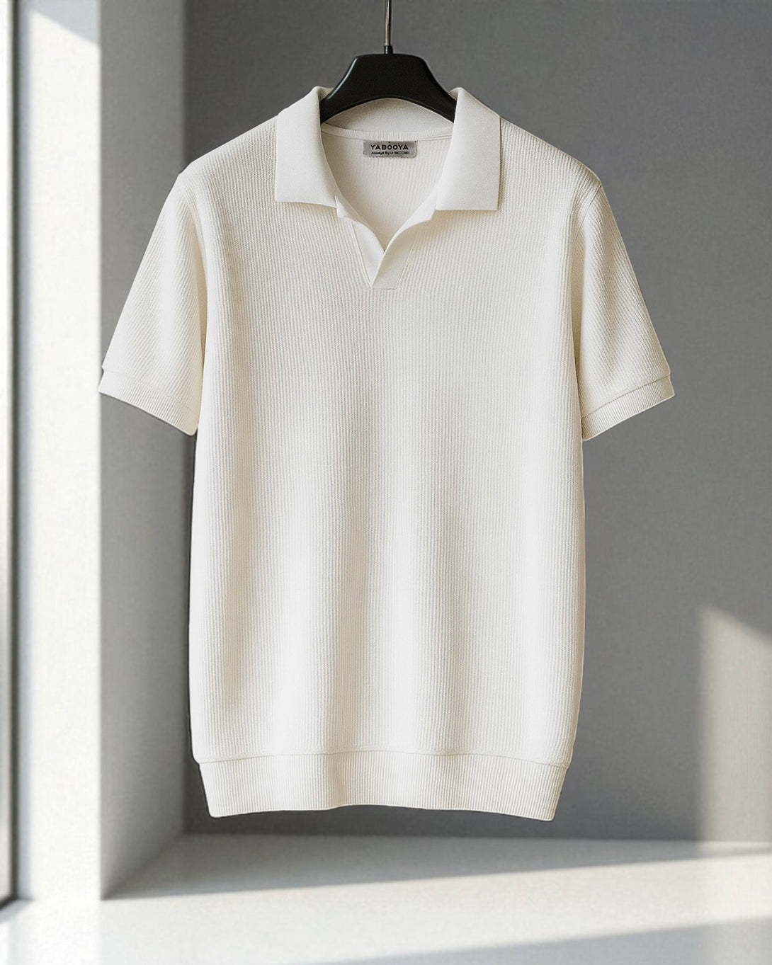 Johnny Collar Polo – Ivory Soul - Yabooya