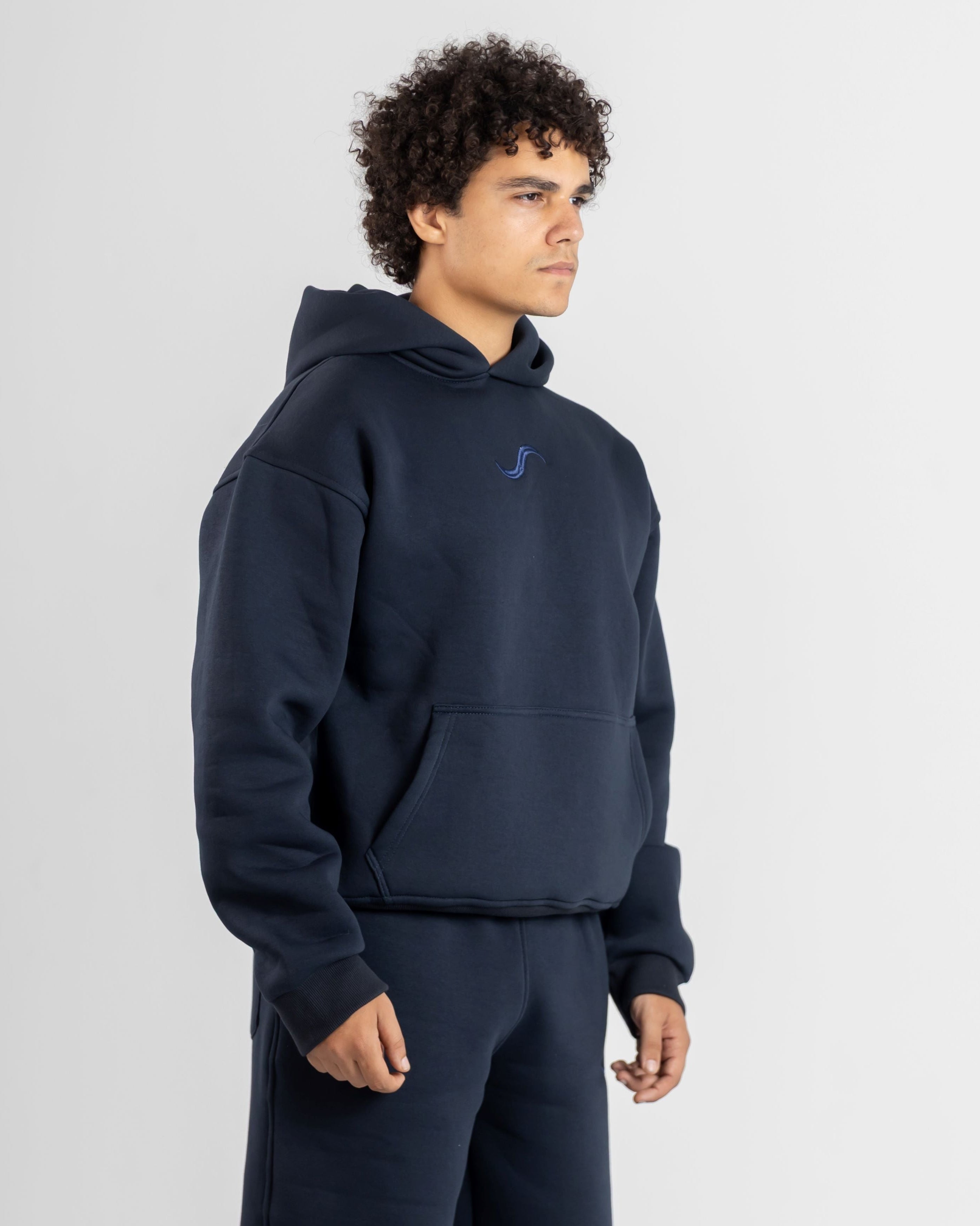 Unisex Heavyweight  Hoodie -  Navy Blue