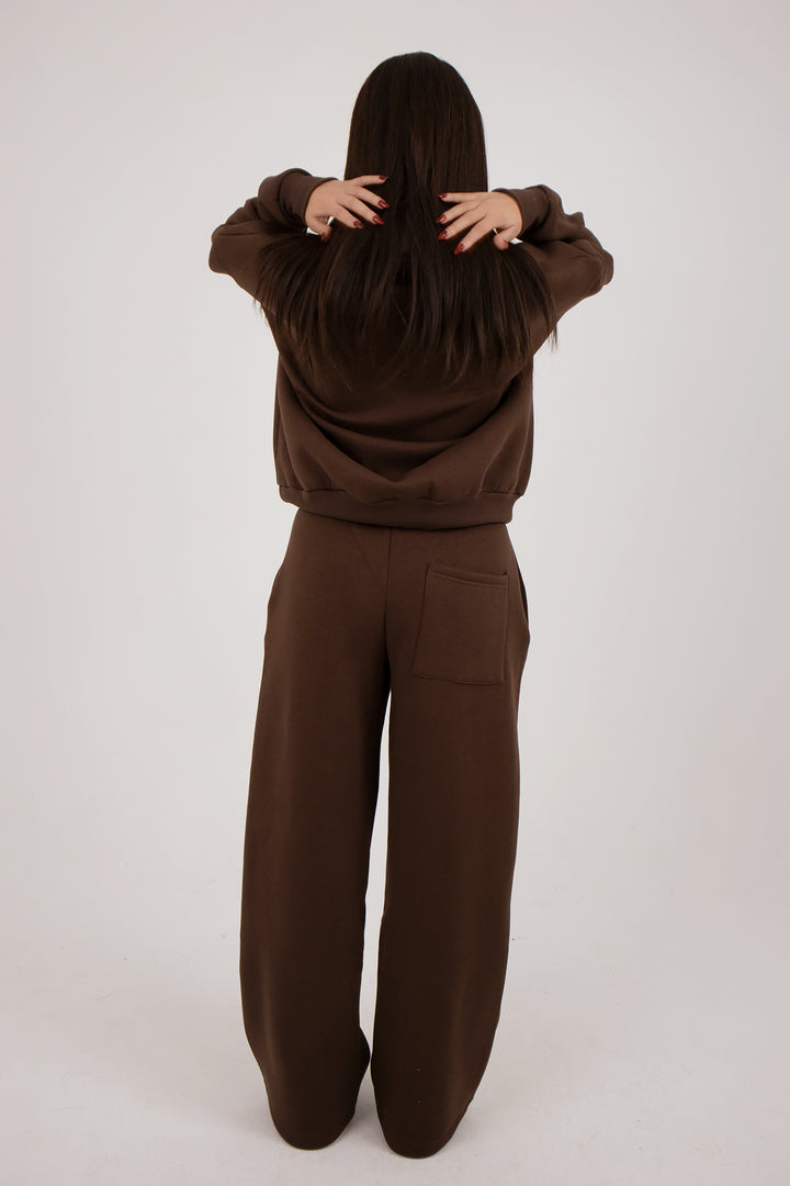 Brown Zipper Suit (Unisex) - Yabooya