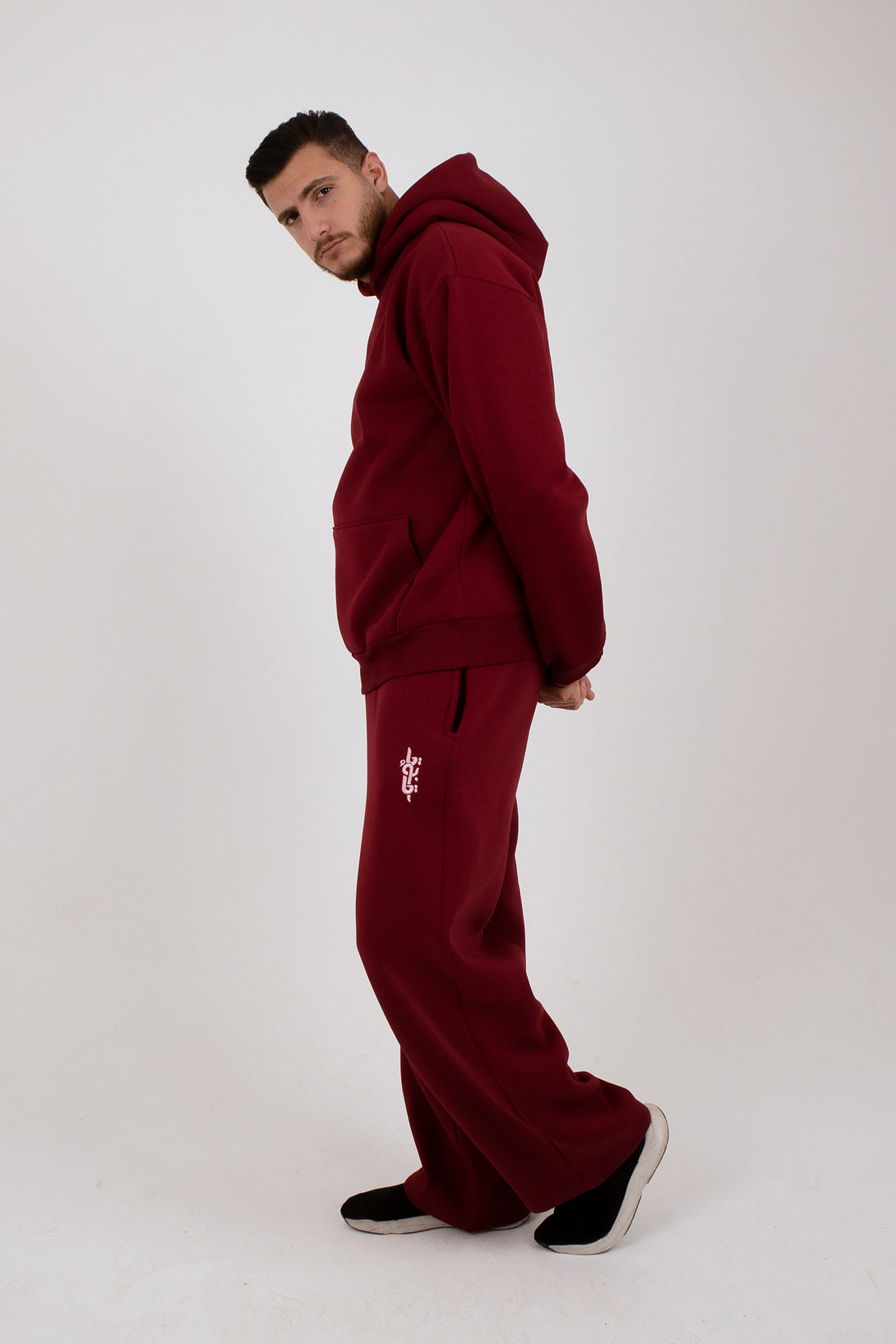 Burgundy Hoodie Suit (Unisex) - Yabooya